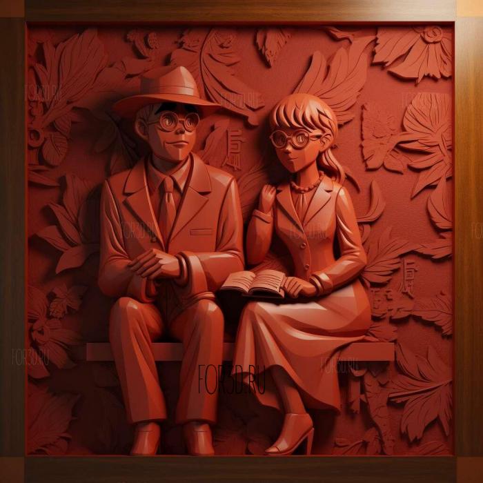 Detective Conan A Love Message in crimson anime 1 3d stl модель для ЧПУ